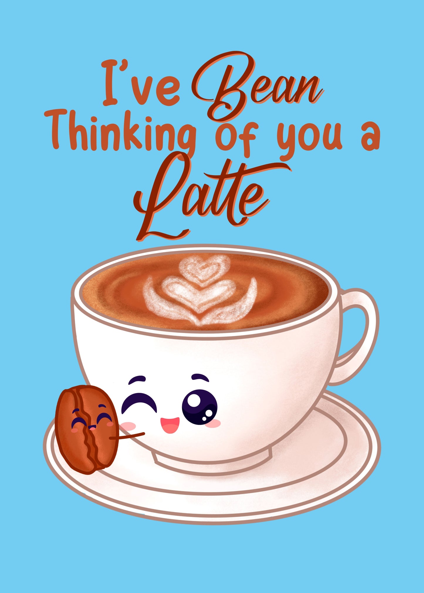 Gepersonaliseerd brievenbuspakketje thinking of you a latte - Keekz