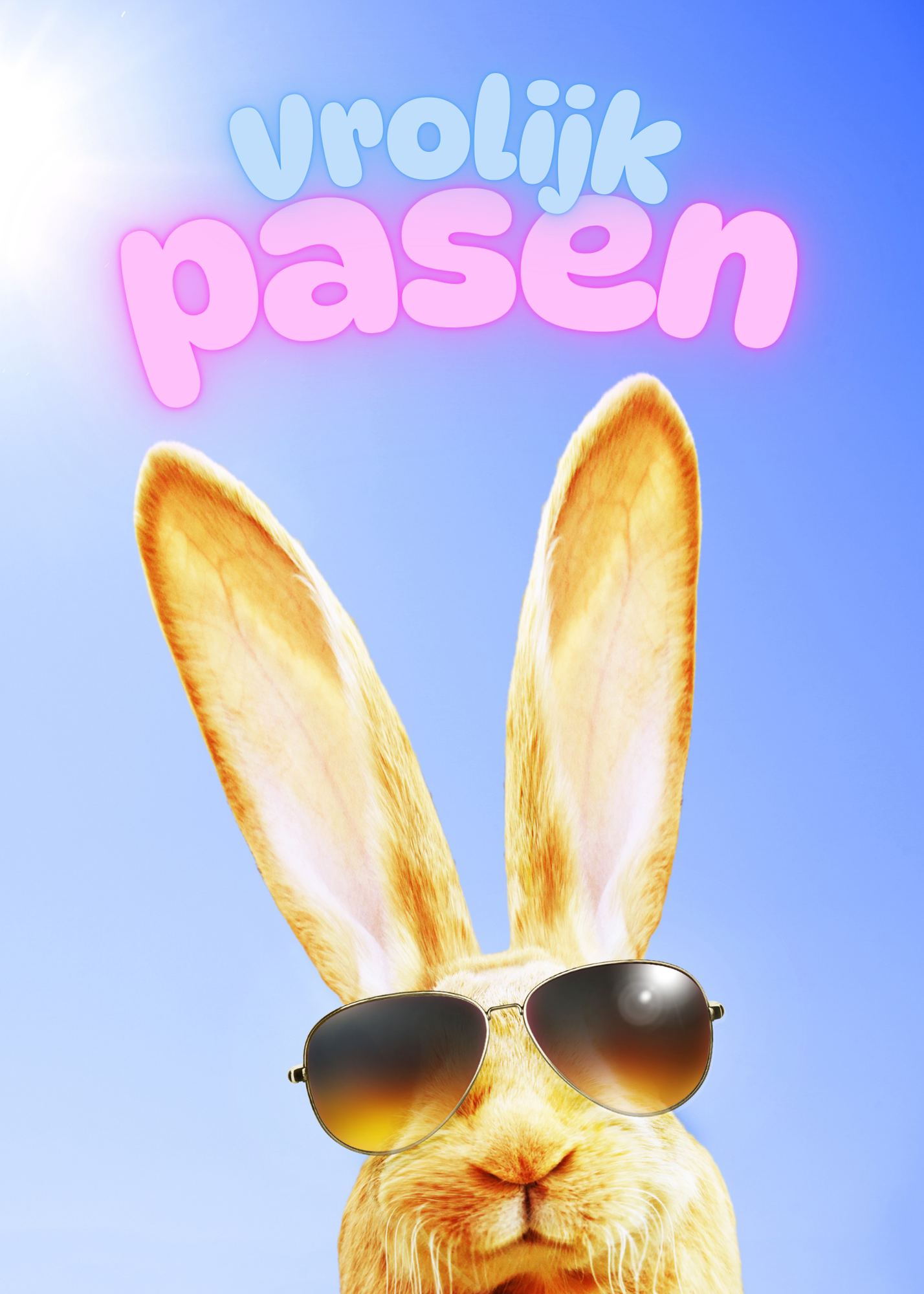 Gepersonaliseerd brievenbuspakketje Vrolijk pasen rabbit