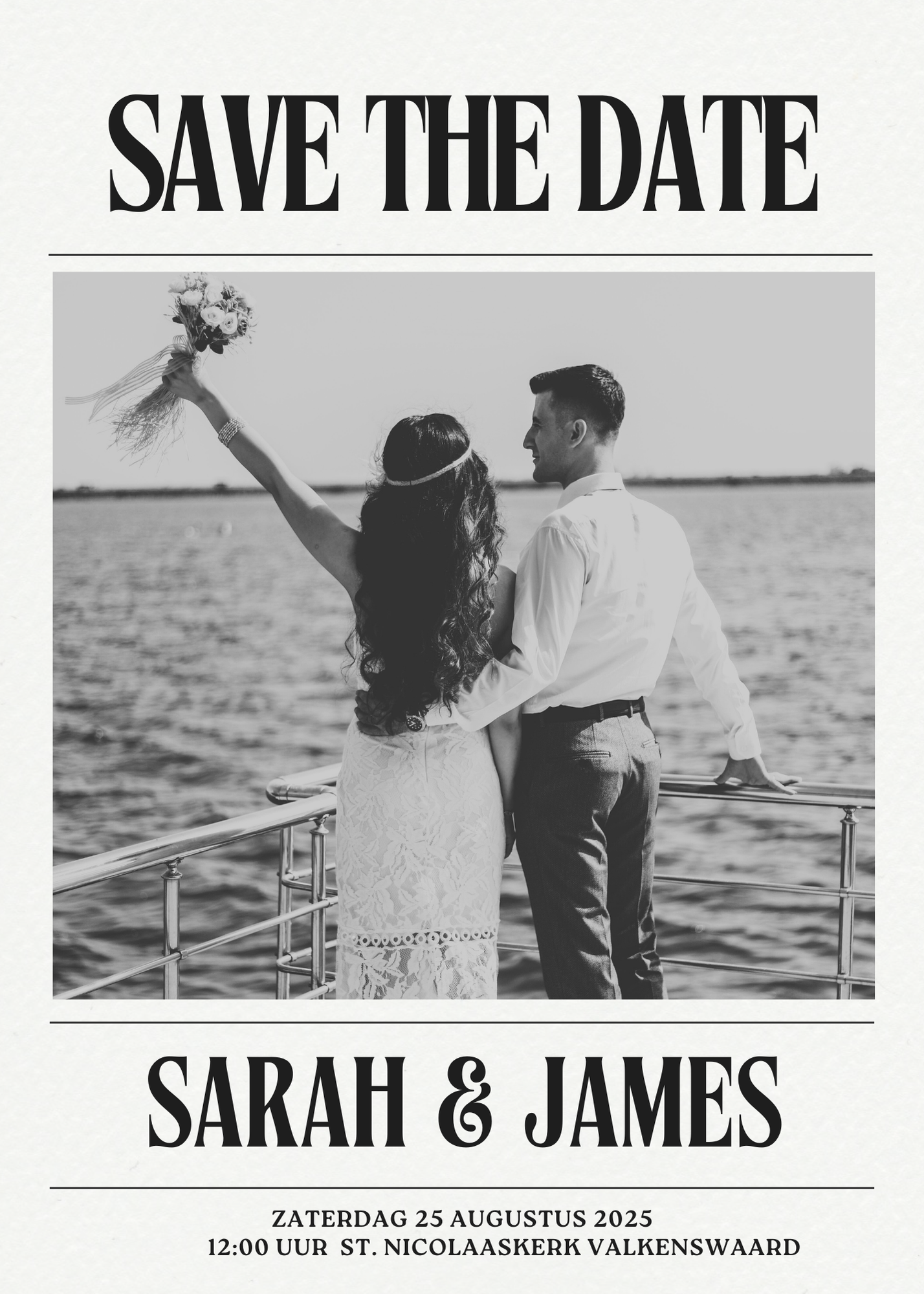 Gepersonaliseerd brievenbuspakketje Datumprikker Save the date!!