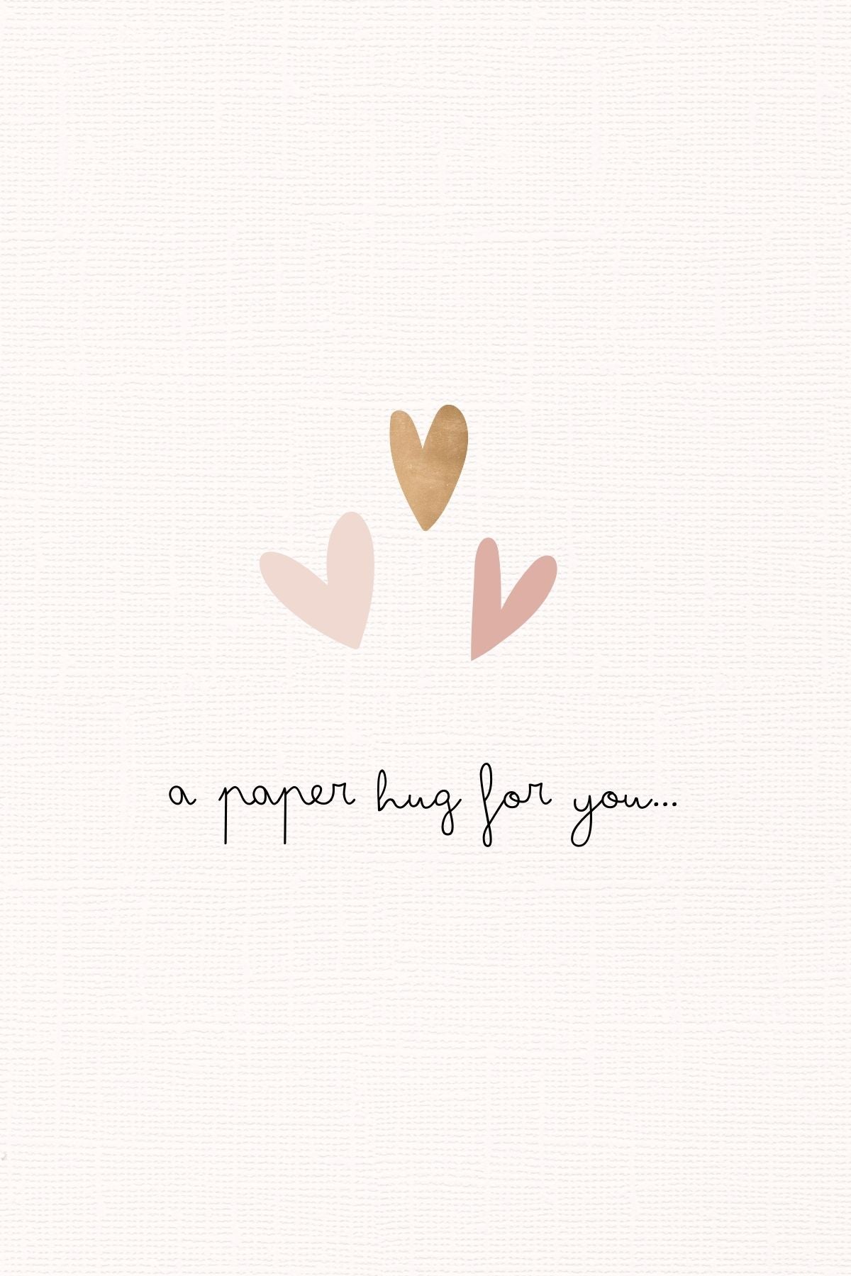 Gepersonaliseerd brievenbuspakketje a paper hug for you hearts