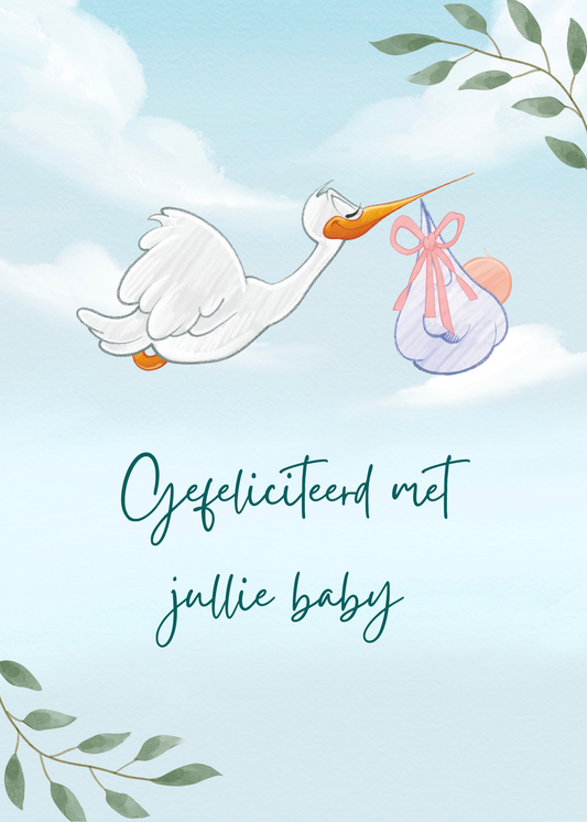 Gepersonaliseerd brievenbuspakketje gefeliciteerd met jullie baby - Keekz