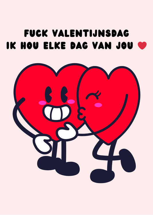 Gepersonaliseerd brievenbuspakketje F*ck valentijn