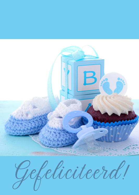 Gepersonaliseerd brievenbuspakketje baby boy gefeliciteerd - Keekz