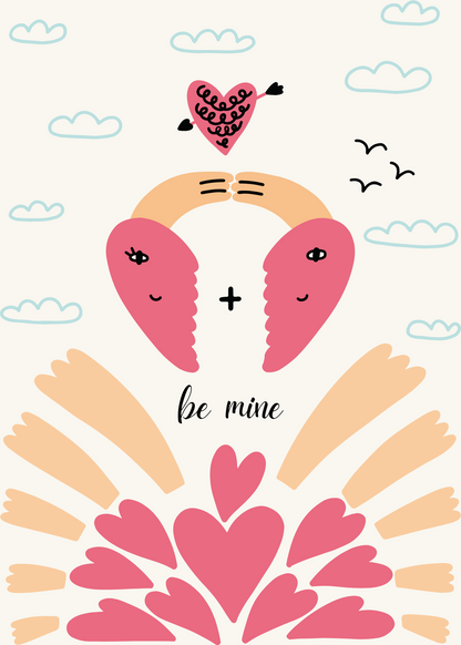 Gepersonaliseerd brievenbuspakketje Beige Pink Valentine - Keekz