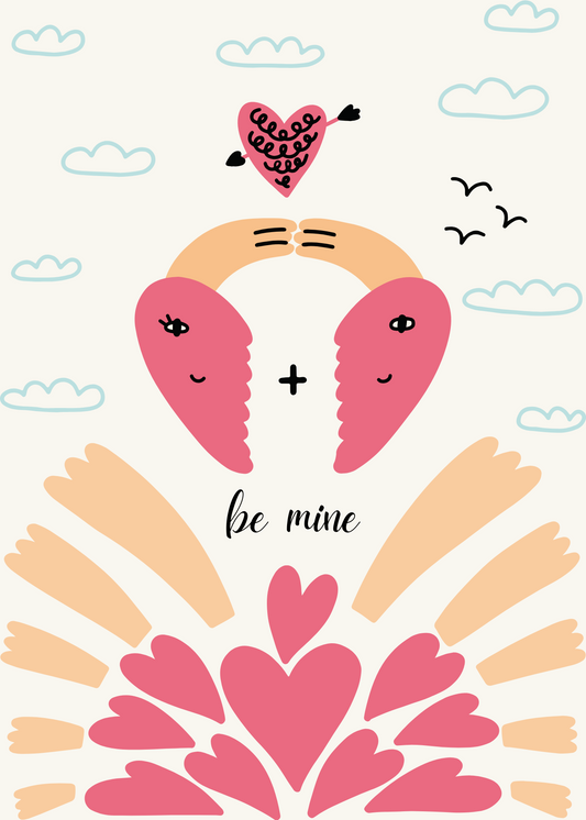Gepersonaliseerd brievenbuspakketje Beige Pink Valentine - Keekz
