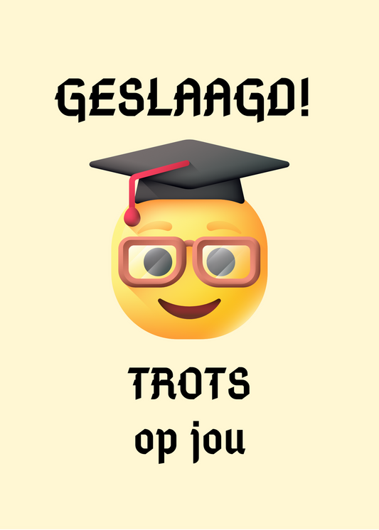 Gepersonaliseerd brievenbuspakketje Geslaagd! Trots op jou