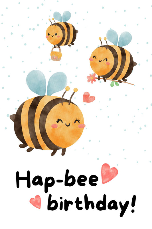 Gepersonaliseerd brievenbuspakketje hap-bee birthday