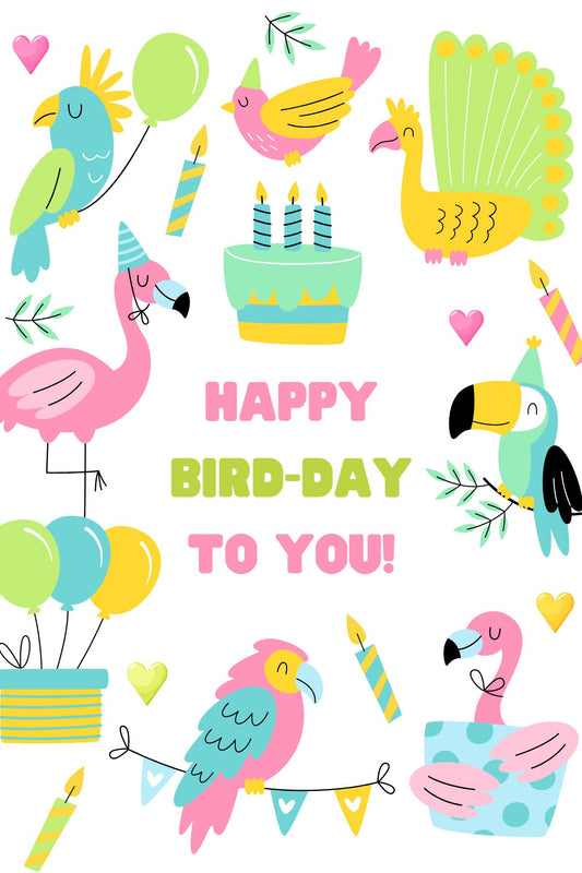 Gepersonaliseerd brievenbuspakketje happy bird-day to you