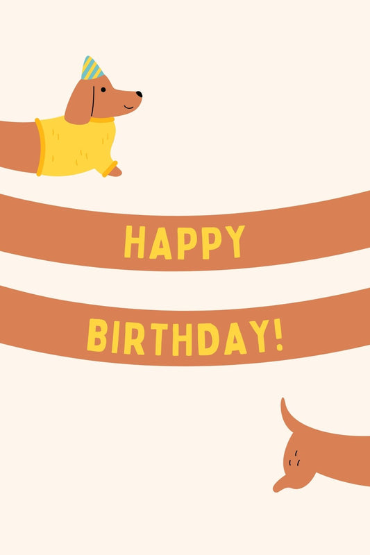 Gepersonaliseerd brievenbuspakketje happy birthday dog