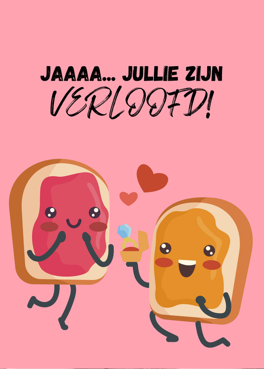 Gepersonaliseerd brievenbuspakketje  Jaaa... verloofd