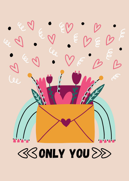 Gepersonaliseerd brievenbuspakketje Valentine only you - Keekz