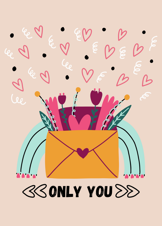 Gepersonaliseerd brievenbuspakketje Valentine only you - Keekz