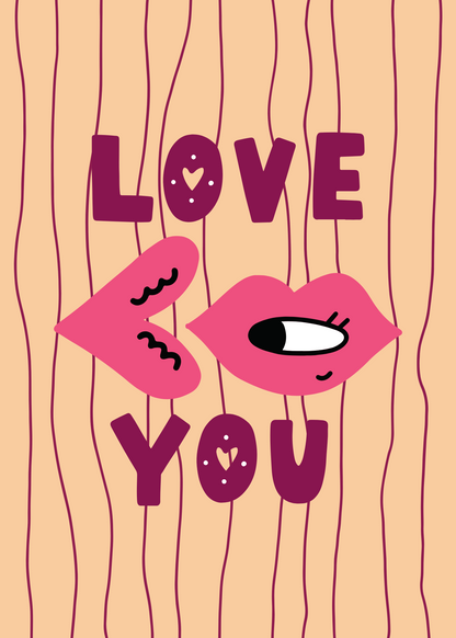 Gepersonaliseerd brievenbuspakketje Love you kiss - Keekz