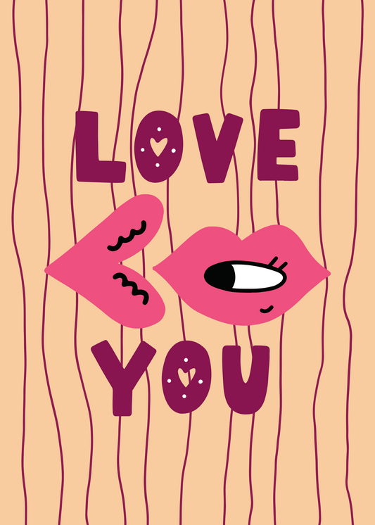 Gepersonaliseerd brievenbuspakketje Love you kiss - Keekz
