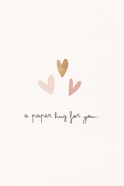 Gepersonaliseerd brievenbuspakketje a paper hug for you hearts