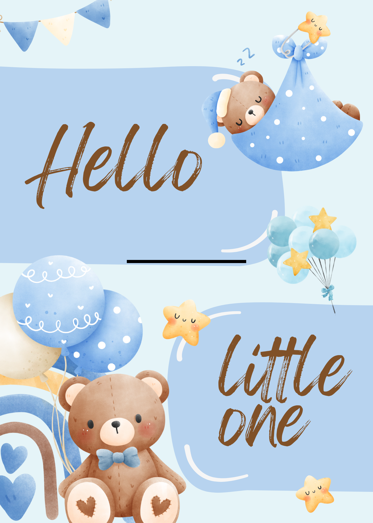Gepersonaliseerd brievenbuspakketje Hello little one! - Keekz