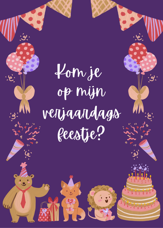 Gepersonaliseerd brievenbuspakketje kom je op mijn feestje